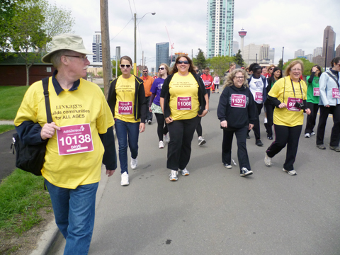 LINKages team as they walk