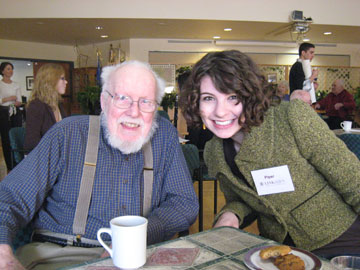 Student and senior intergenerational program participants